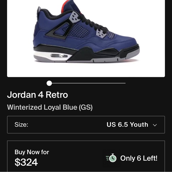 Jordan 4 retro Winterized Loyal Blue Size 6.5 - Picture 6 of 7